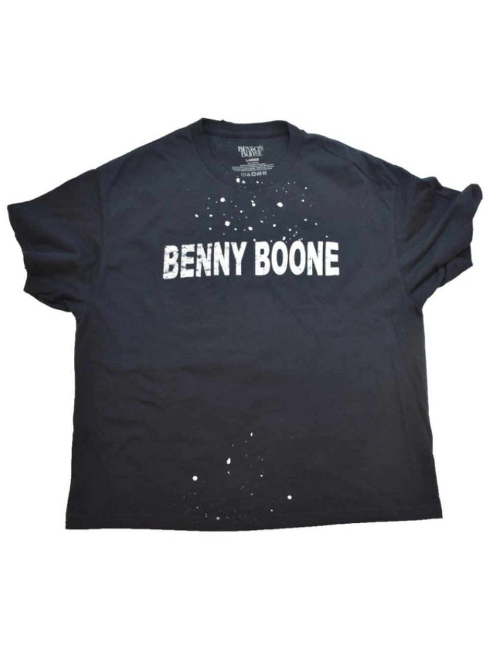 Benson Boone American Heart Womens Benny Boone Thrashed Black Shirt New Large
